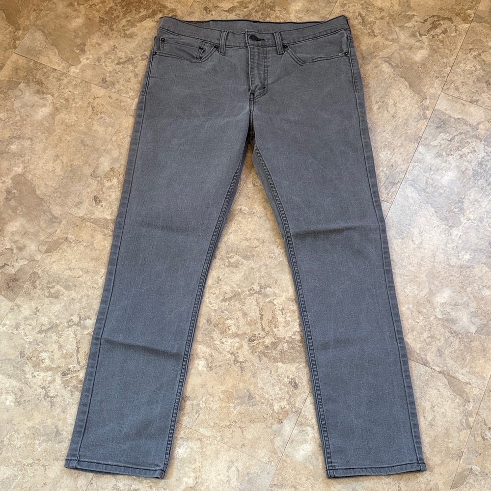 Levi's 511 Men's Charcoal Gray Straight Jeans 34 X 32